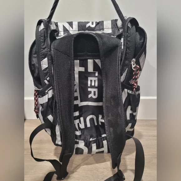 Hunter Nylon Silver And Black Packable Small Backpack - Picture 2 of 12